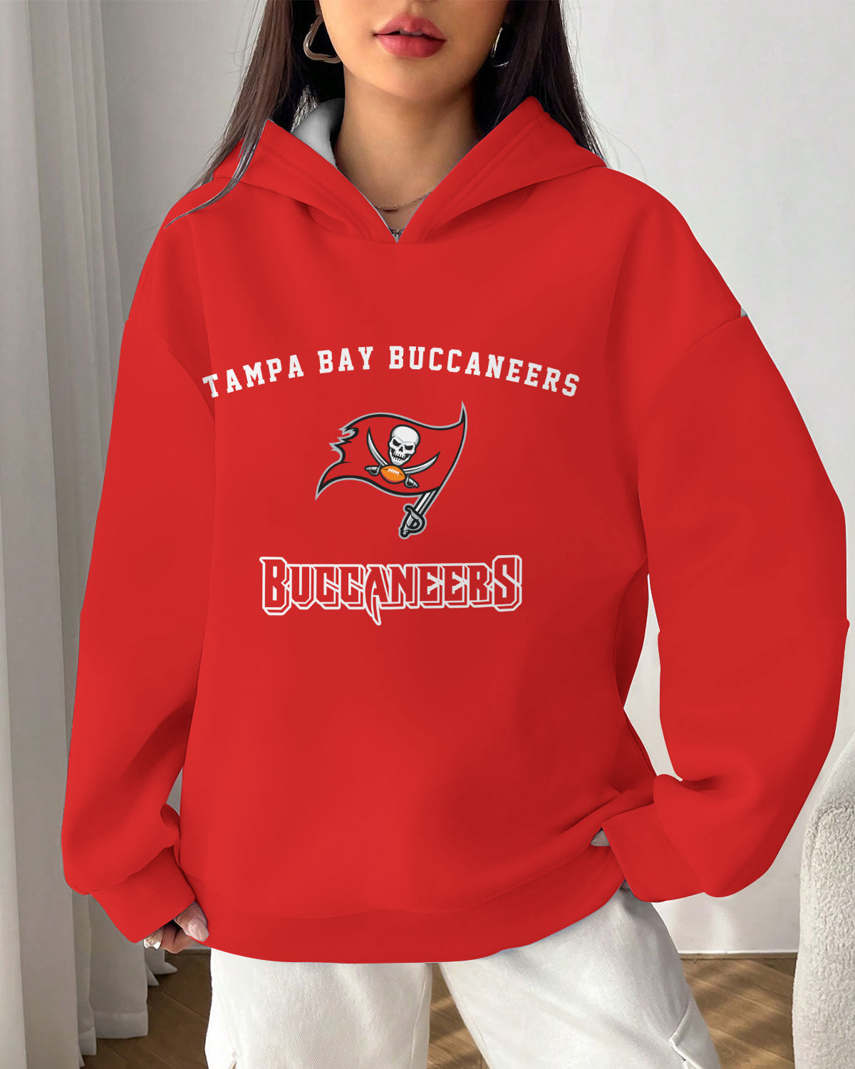 Tampa Bay Buccaneers Printed Hooded Pocket Pullover Hoodie AZBTPH000067