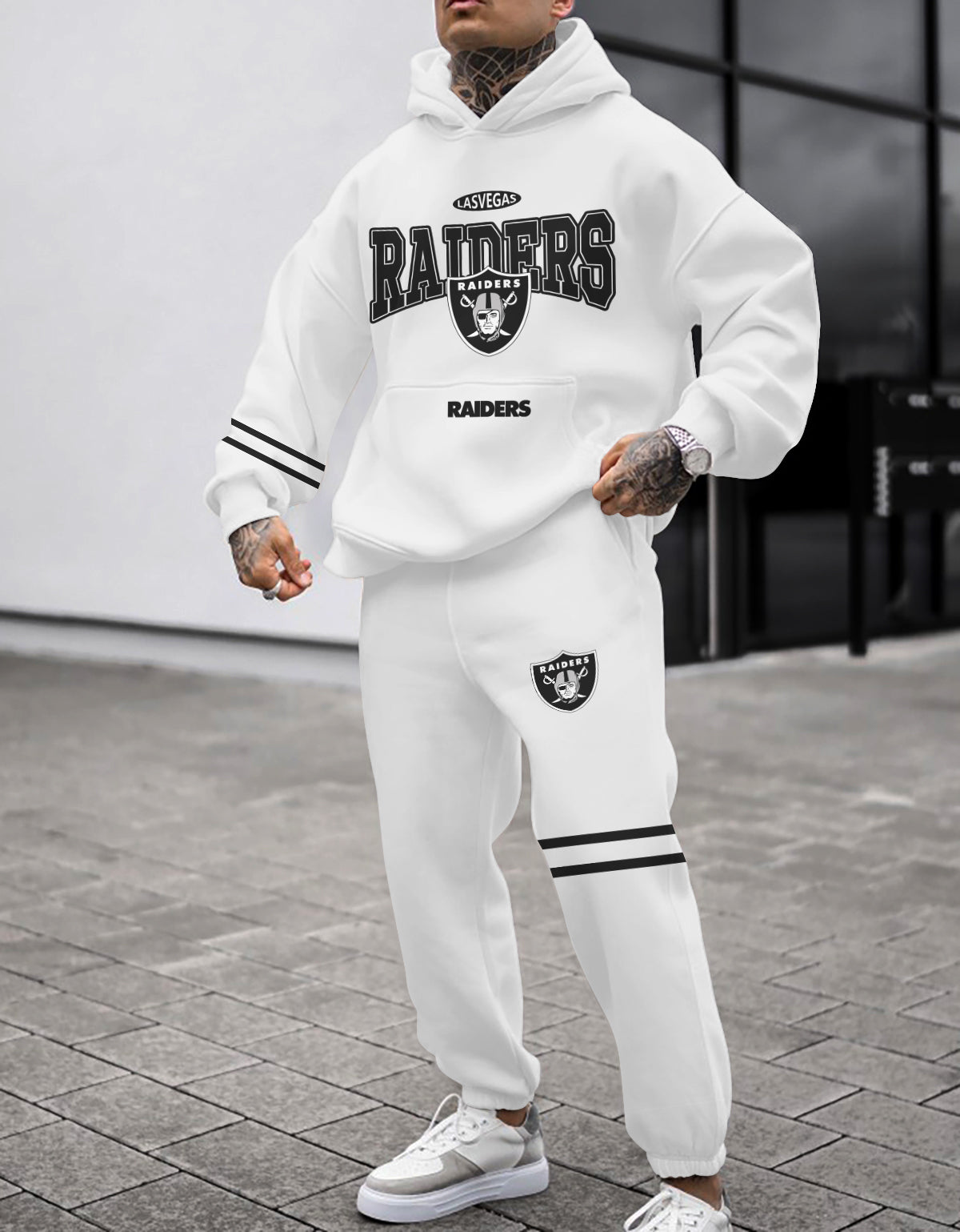 Las Vegas Raiders Combo Pullover Hoodie And Sweatpants AZBTPHSP000386