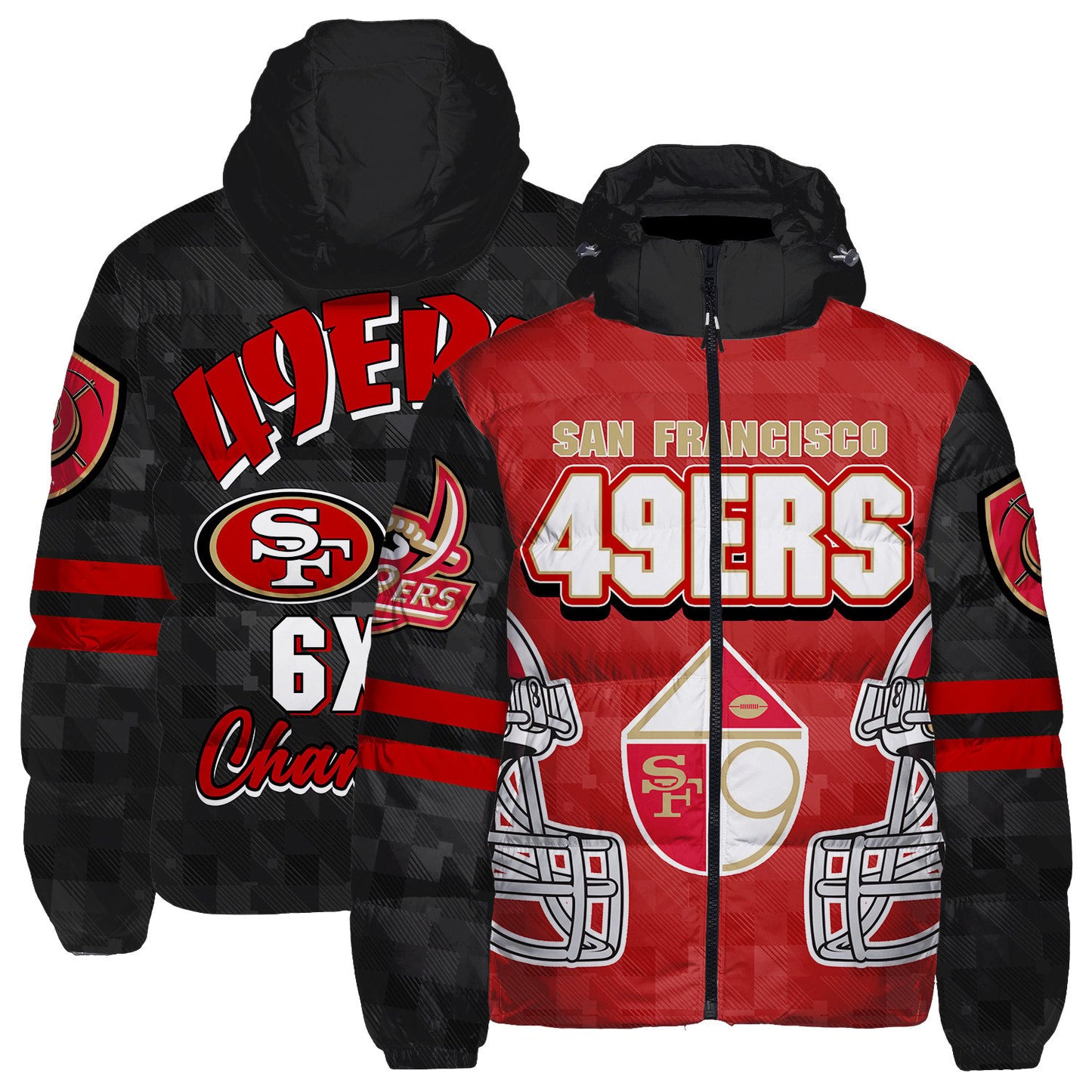 San Francisco 49ers CozyCloud Down Jacket AZBTDWJ000312