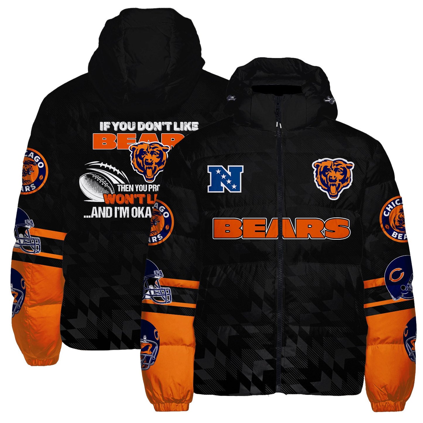 Chicago Bears CozyCloud Down Jacket AZBTDWJ000298