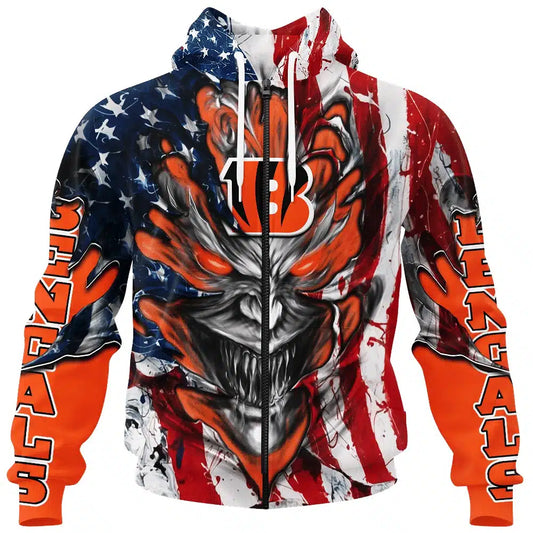 Cincinnati Bengals All Over Printed T-shirt Sweatshirt Hoodie AZCHD574