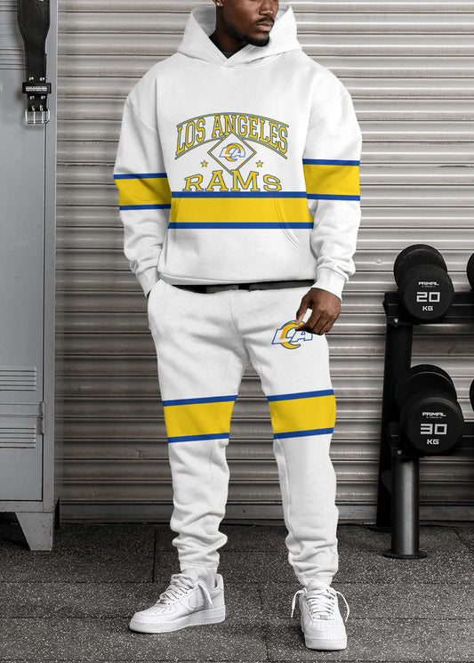 Los Angeles Rams Combo Pullover Hoodie And Sweatpants AZBTPHSP000079
