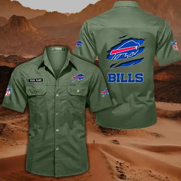 Buffalo Bills Men’s Short Sleeve Cargo Shirts New 2025 AZBT2DCGS000004