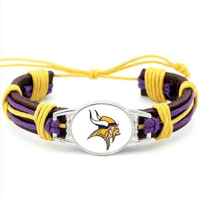 Minnesota Vikings Leather Bracelets