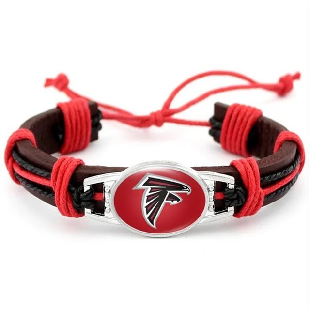 Atlanta Falcons Leather Bracelets