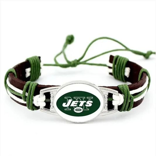 New York Jets Leather Bracelets