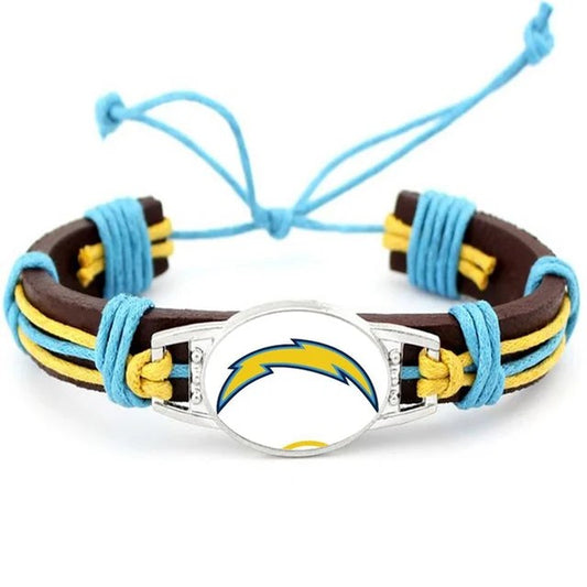 Los Angeles Chargers Leather Bracelets