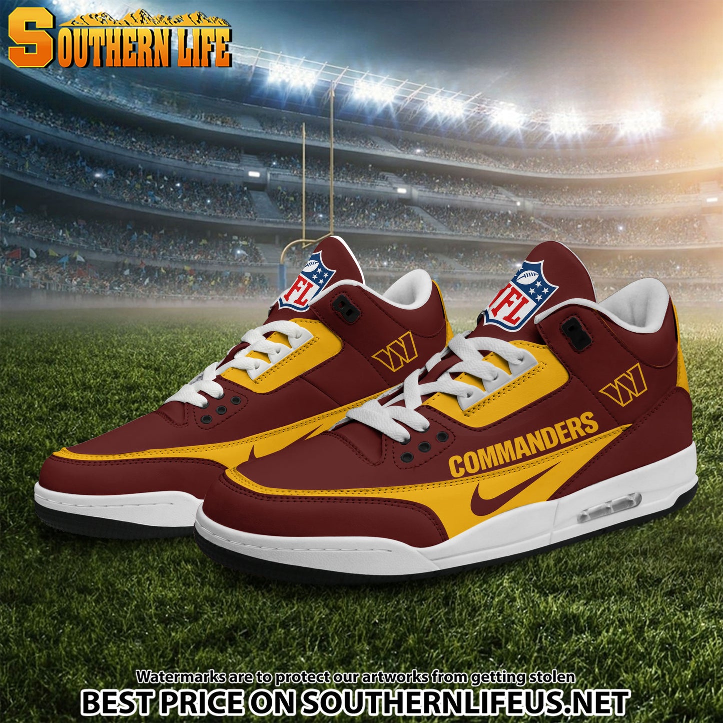 Washington Commanders JD3 New Sport Football Sneakers AZBTAJ3000294