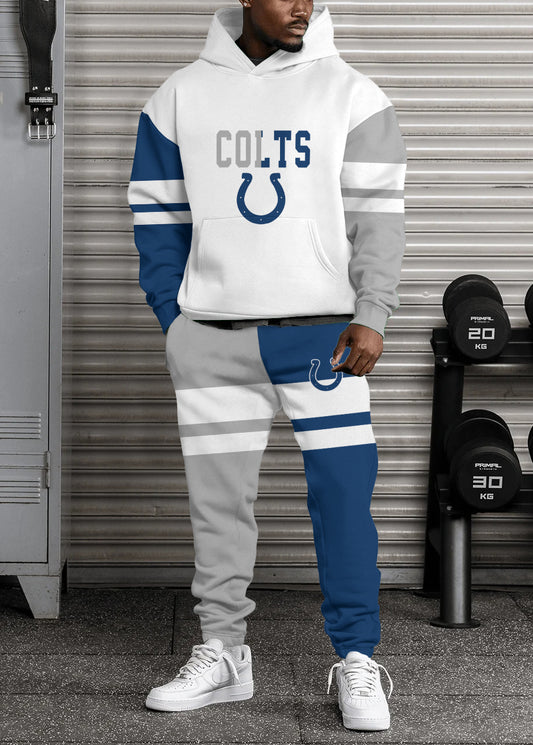 Indianapolis Colts Combo Pullover Hoodie And Sweatpants AZBTPHSP000437