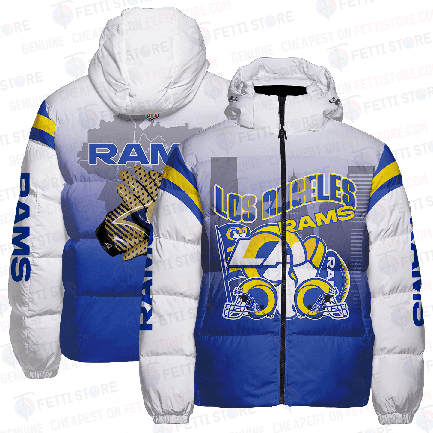 Los Angeles Rams CozyCloud Down Jacket AZBTDWJ000023