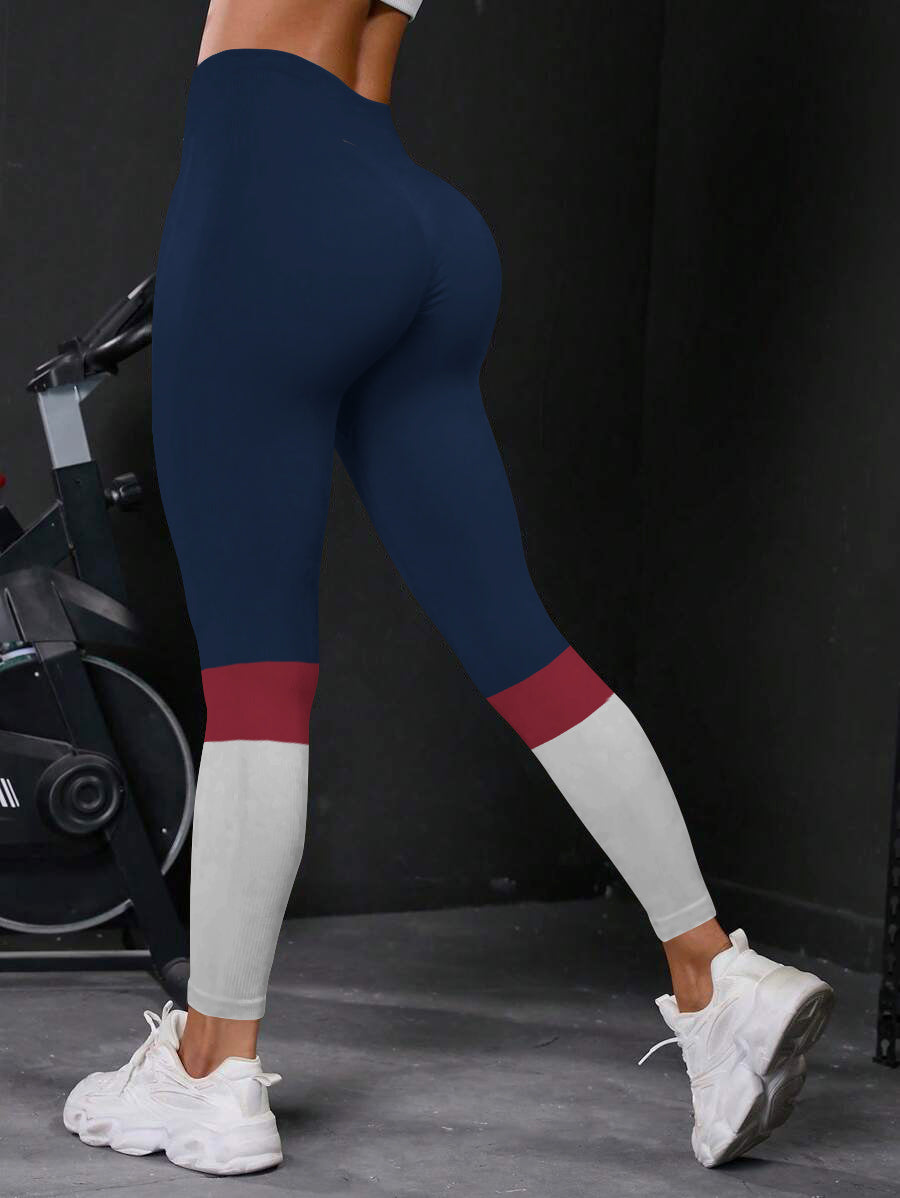 New York Giants High Waist Push Up Printed Leggings