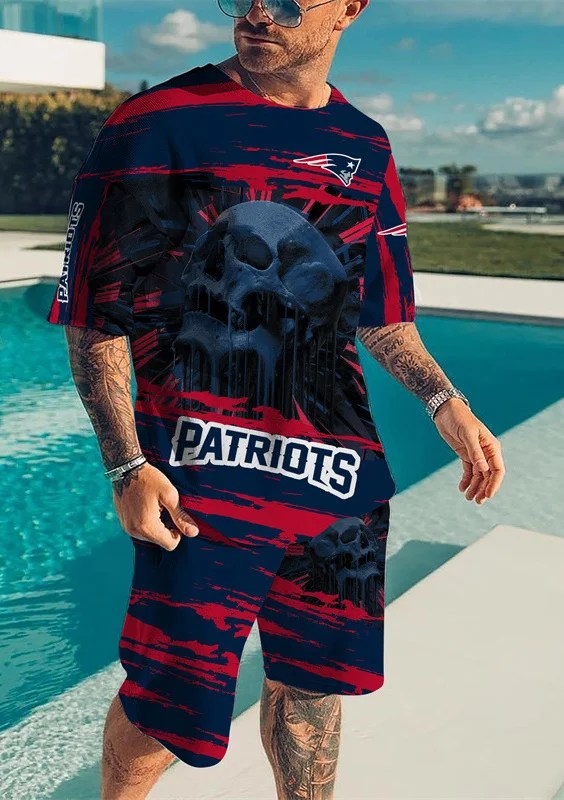 New England Patriots T-shirt and Shorts AZTS575