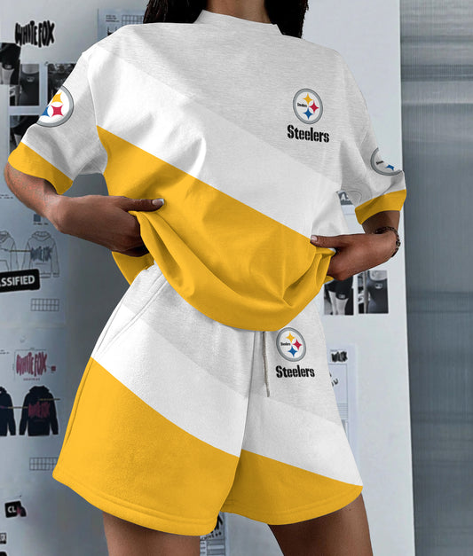 Pittsburgh Steelers Limited Edition Top And Shorts Two-Piece Suits (1)