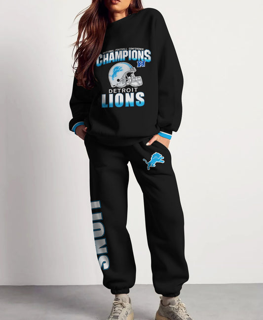 Detroit Lions Combo 3D Sweatsuit and Sweatpants Unisex CBSP239