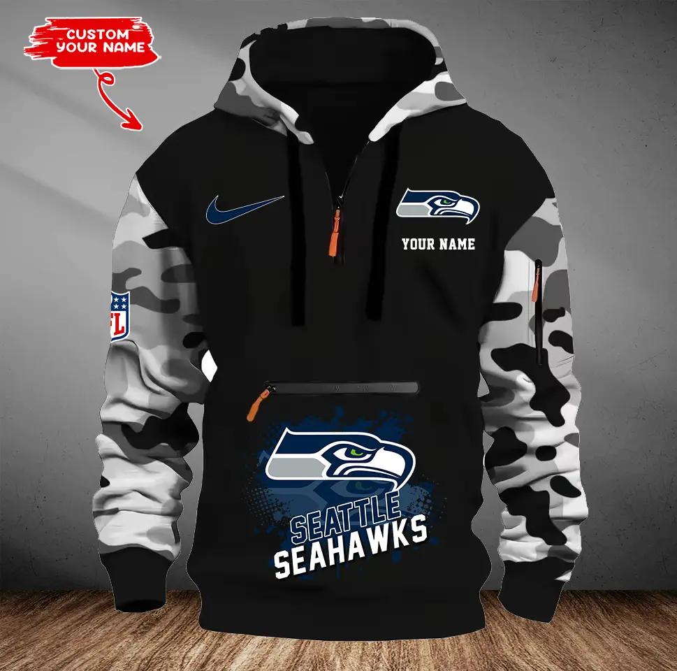 Seattle Seahawks Camouflage Hooded Sweatshirt HA60