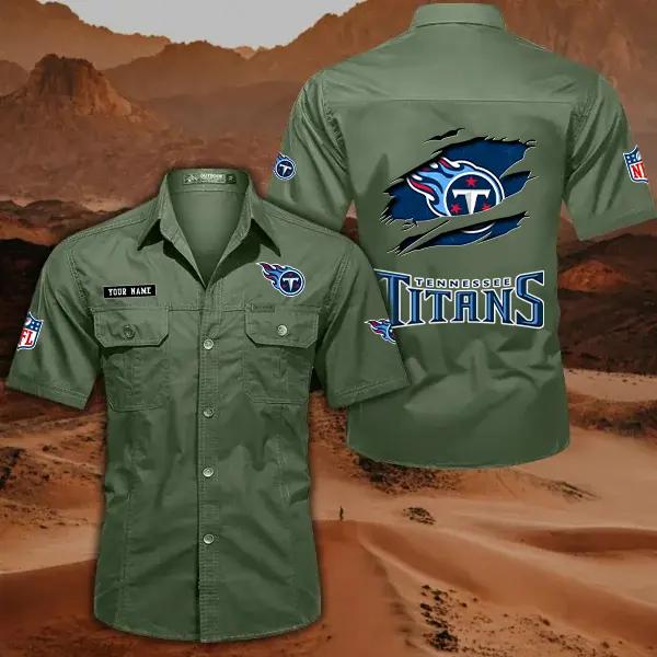 Tennessee Titans Men’s Short Sleeve Cargo Shirts New 2025 AZBT2DCGS000030