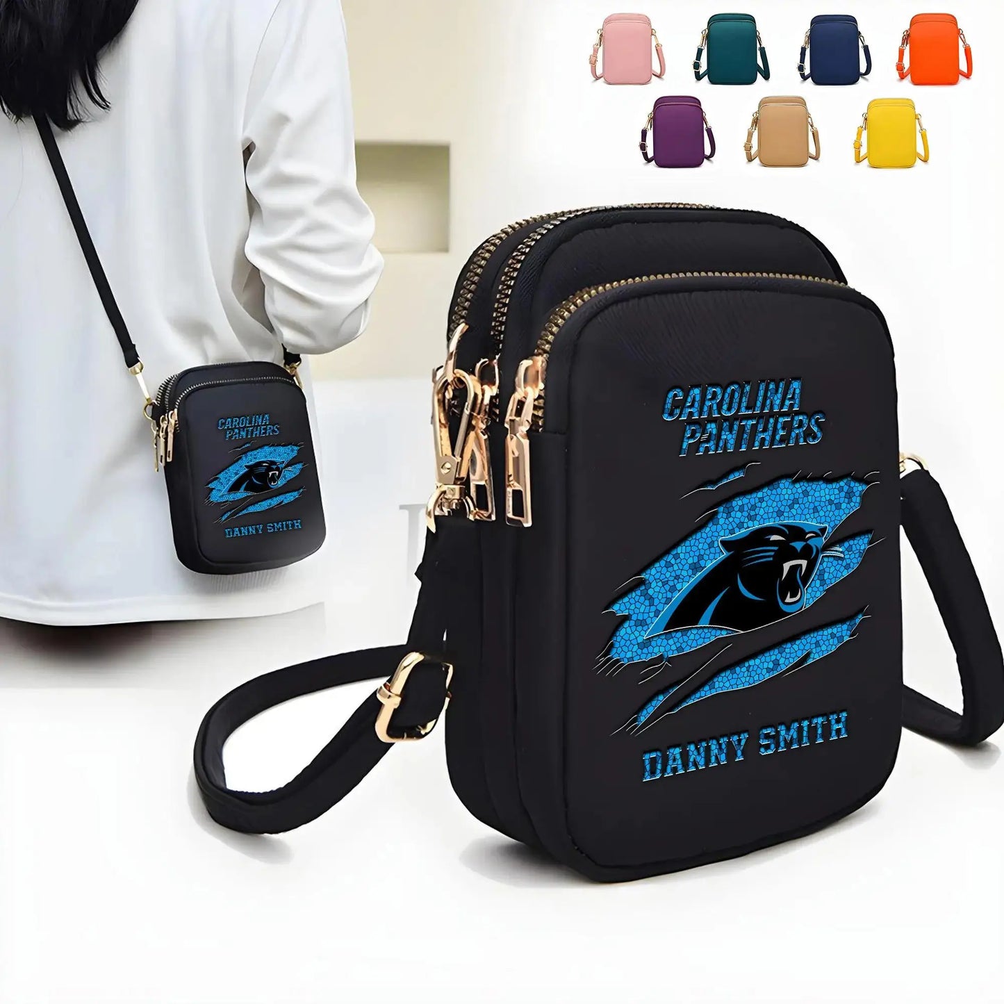 Carolina Panthers Mini Crossbody Bag for Women New Trending 2025 AZBT2DMCB000018