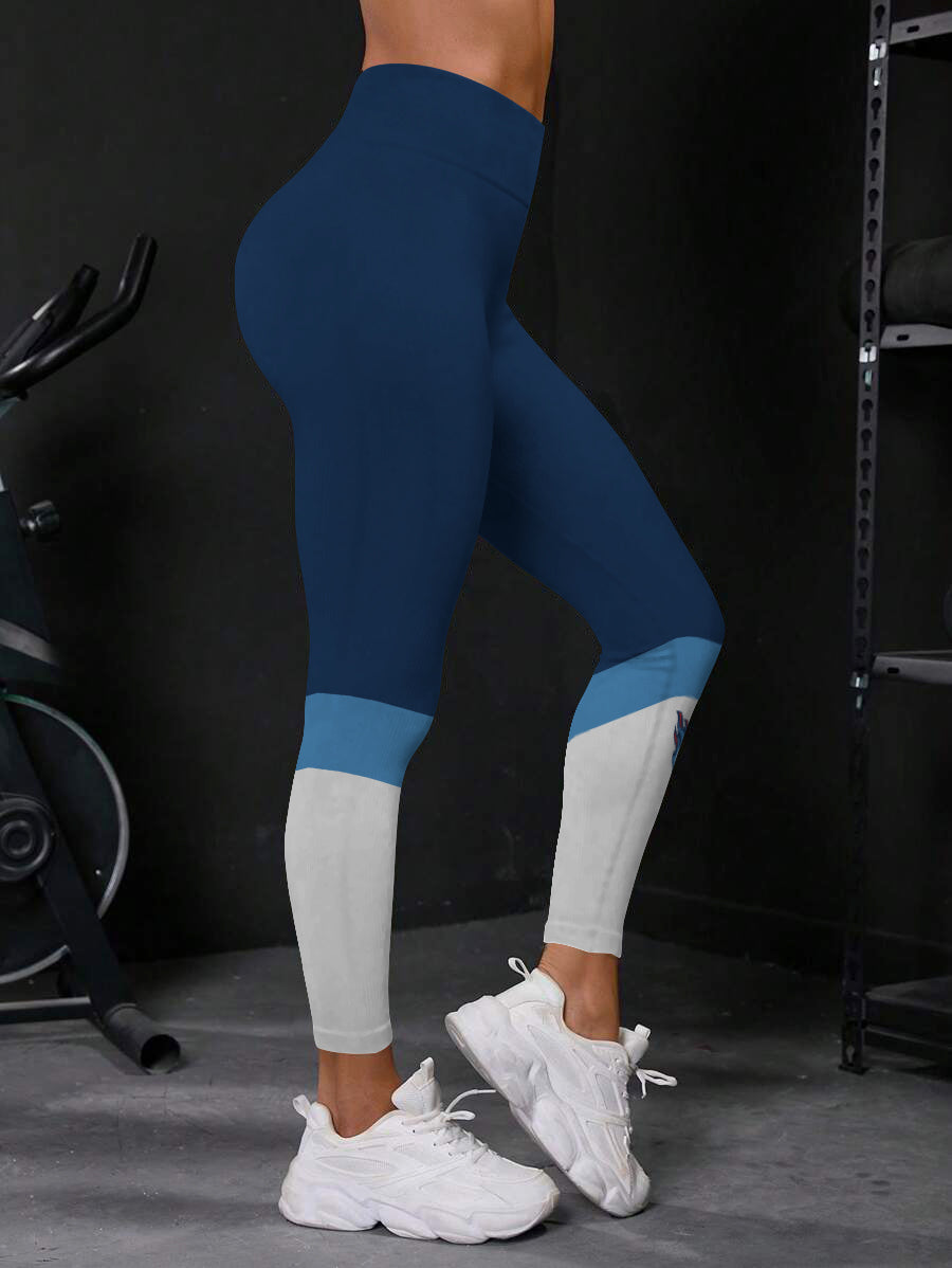 Tennessee Titans High Waist Push Up Printed Leggings