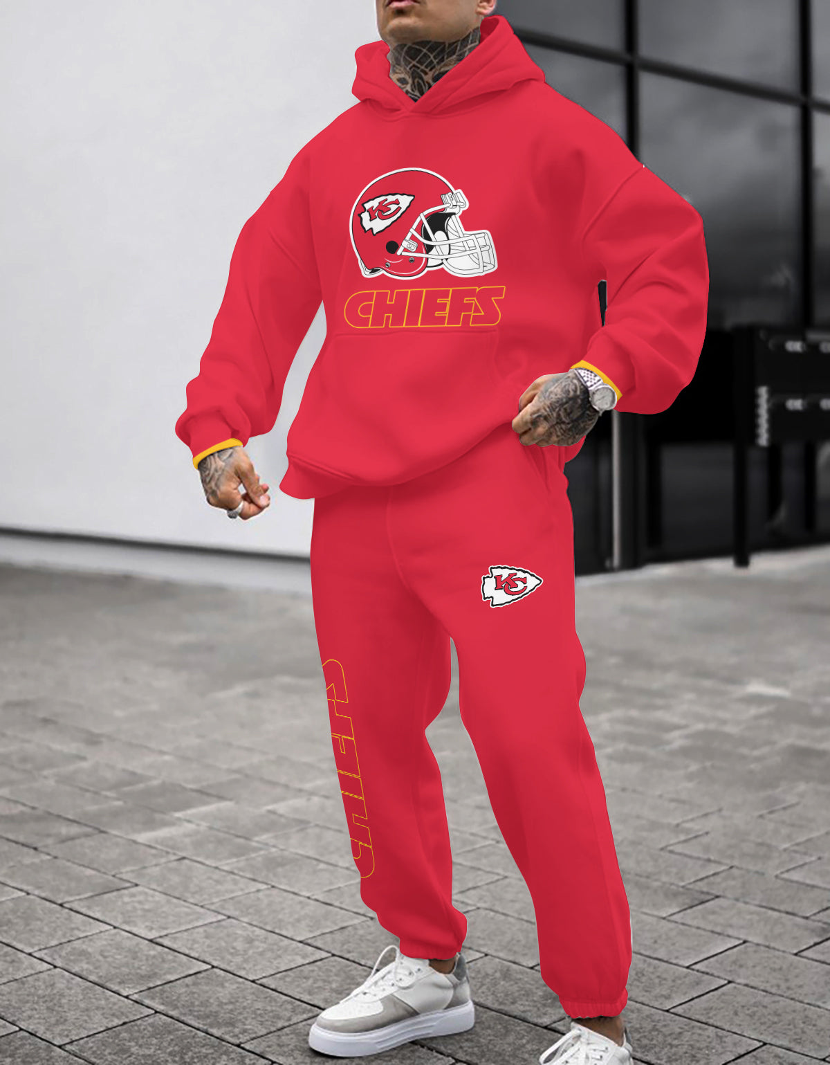 Kansas City Chiefs Combo Pullover Hoodie And Sweatpants AZBTPHSP000083