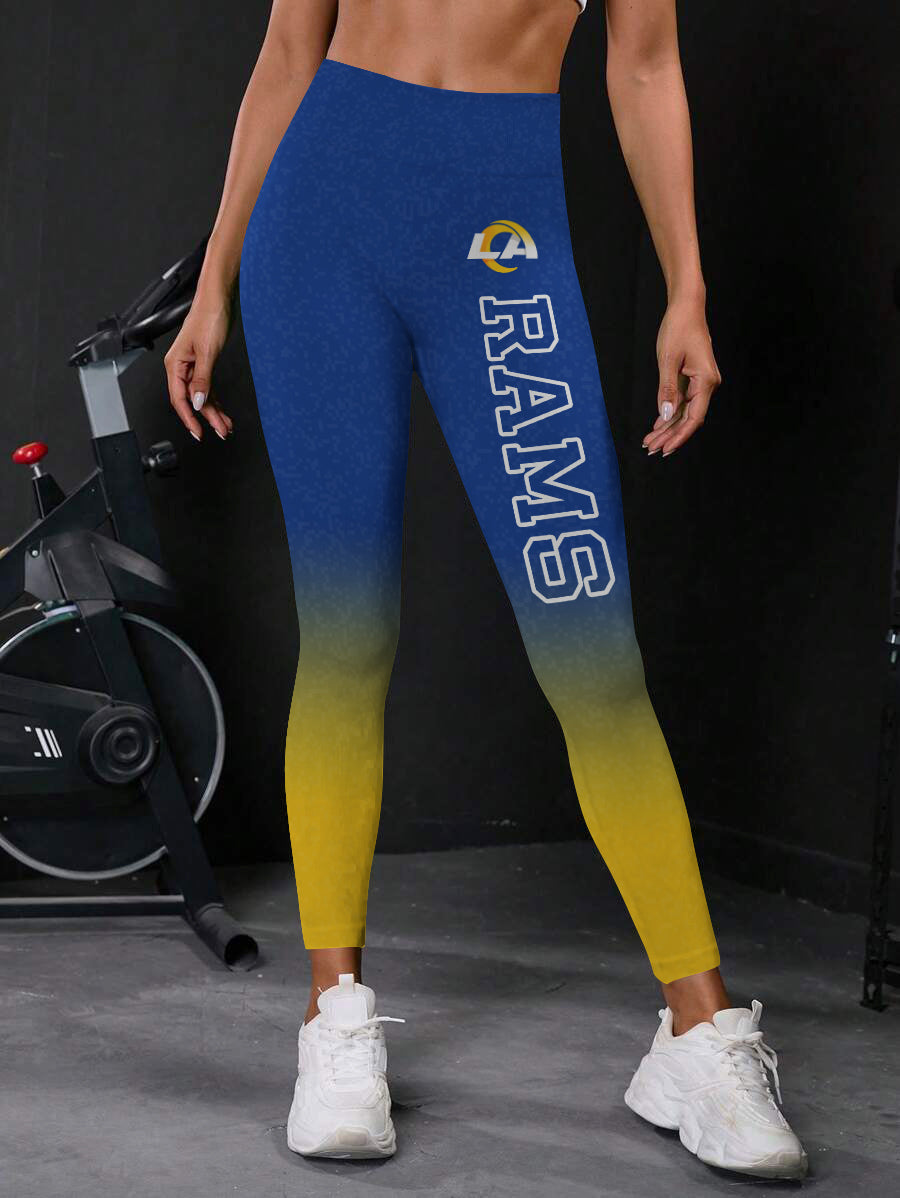 Los Angeles Rams High Waist Push Up Printed Leggings (3)
