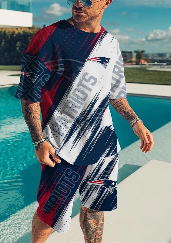New England Patriots T-shirt and Shorts AZTS582