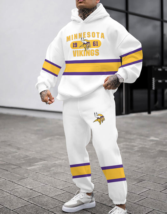 Minnesota Vikings Combo Pullover Hoodie And Sweatpants AZBTPHSP000003
