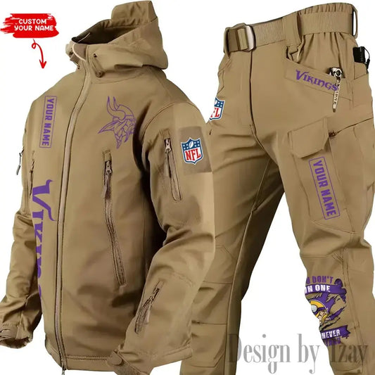 Minnesota Vikings Outdoor Jacket and Pants 000111