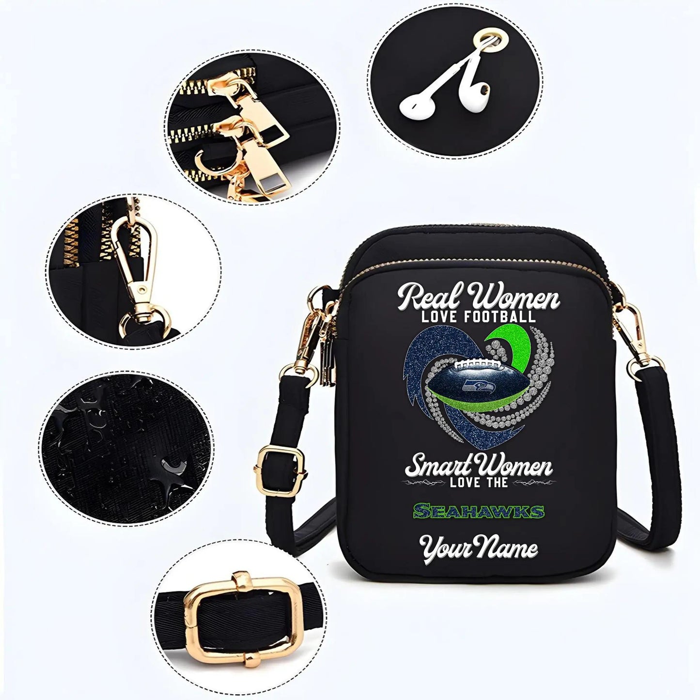 Seattle Seahawks Mini Crossbody Bag for Women New Trending 2025 AZBT2DMCB000098