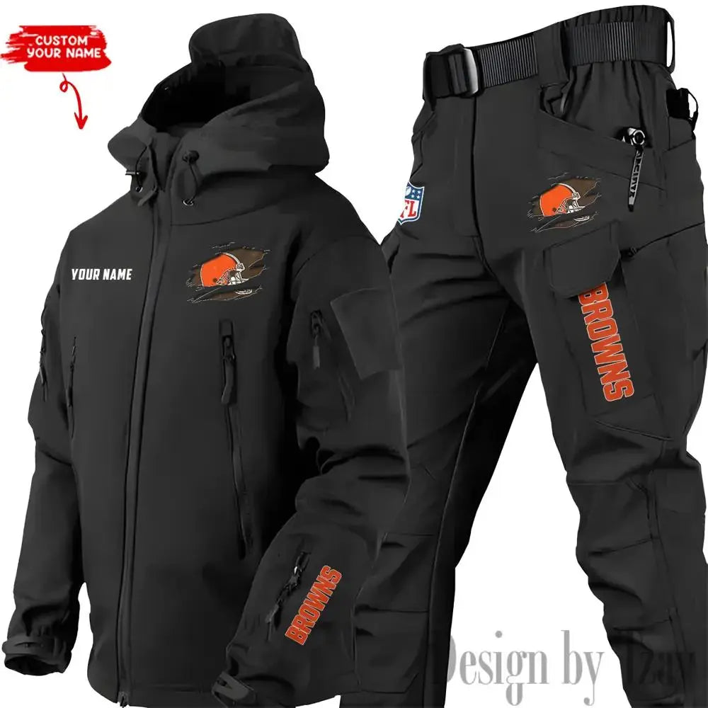Cleveland Browns Outdoor Jacket and Pants 000076