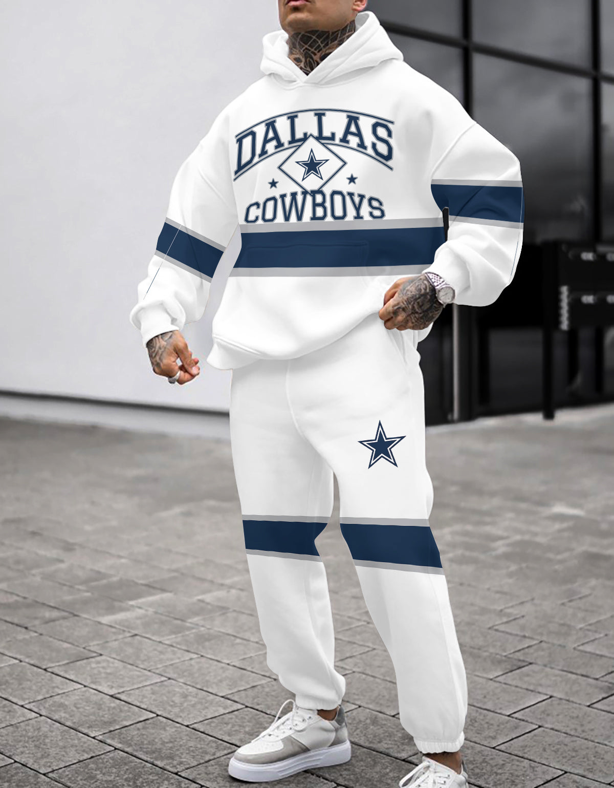 Dallas Cowboys Combo Pullover Hoodie And Sweatpants AZBTPHSP000324