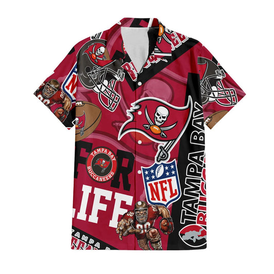 Tampa Bay Buccaneers Custom Limited Edition For Life Hawaiian Shirt and Shorts AZHAHWSS000263