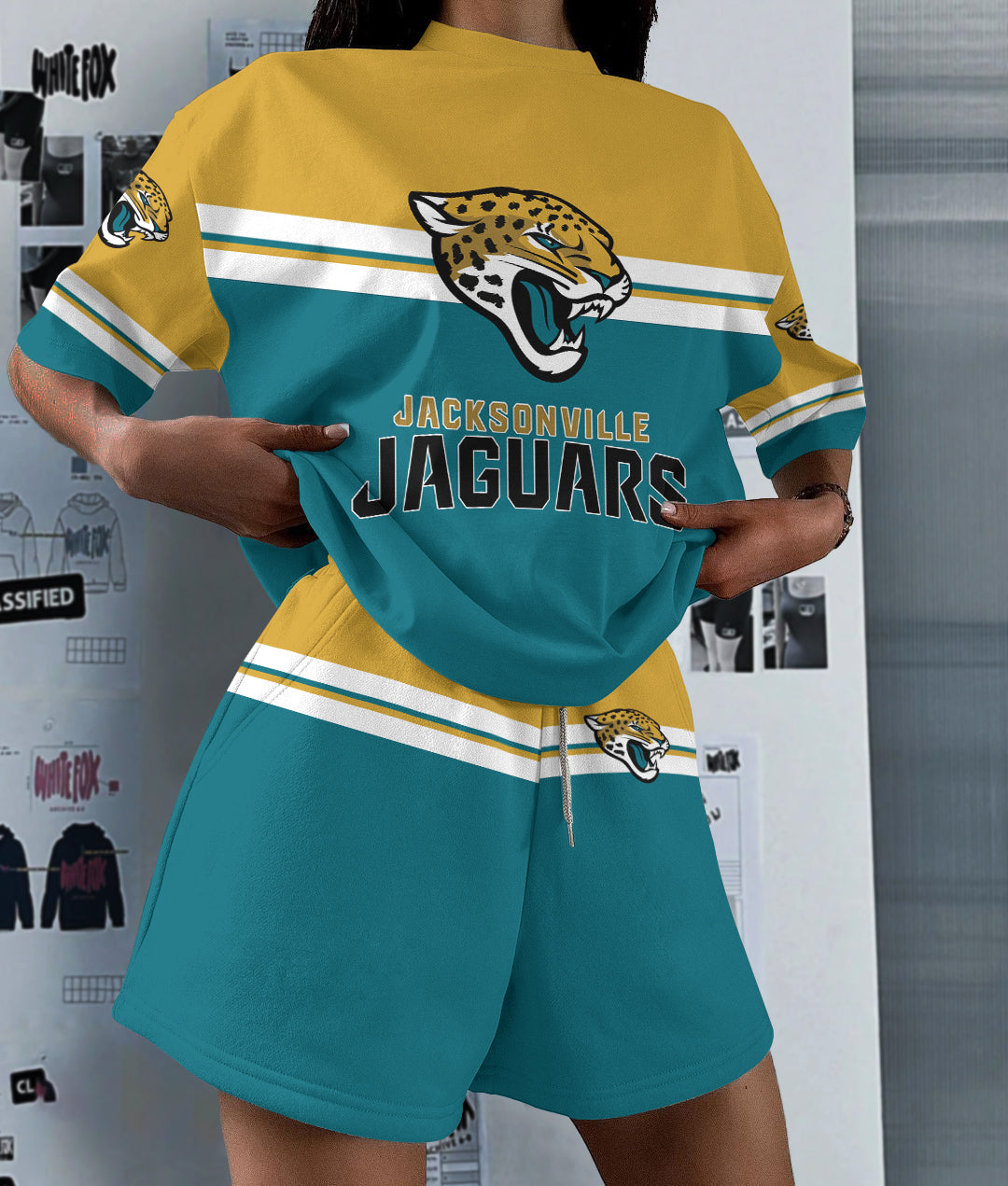 Jacksonville Jaguars Limited Edition Top And Shorts Two-Piece Suits (1)