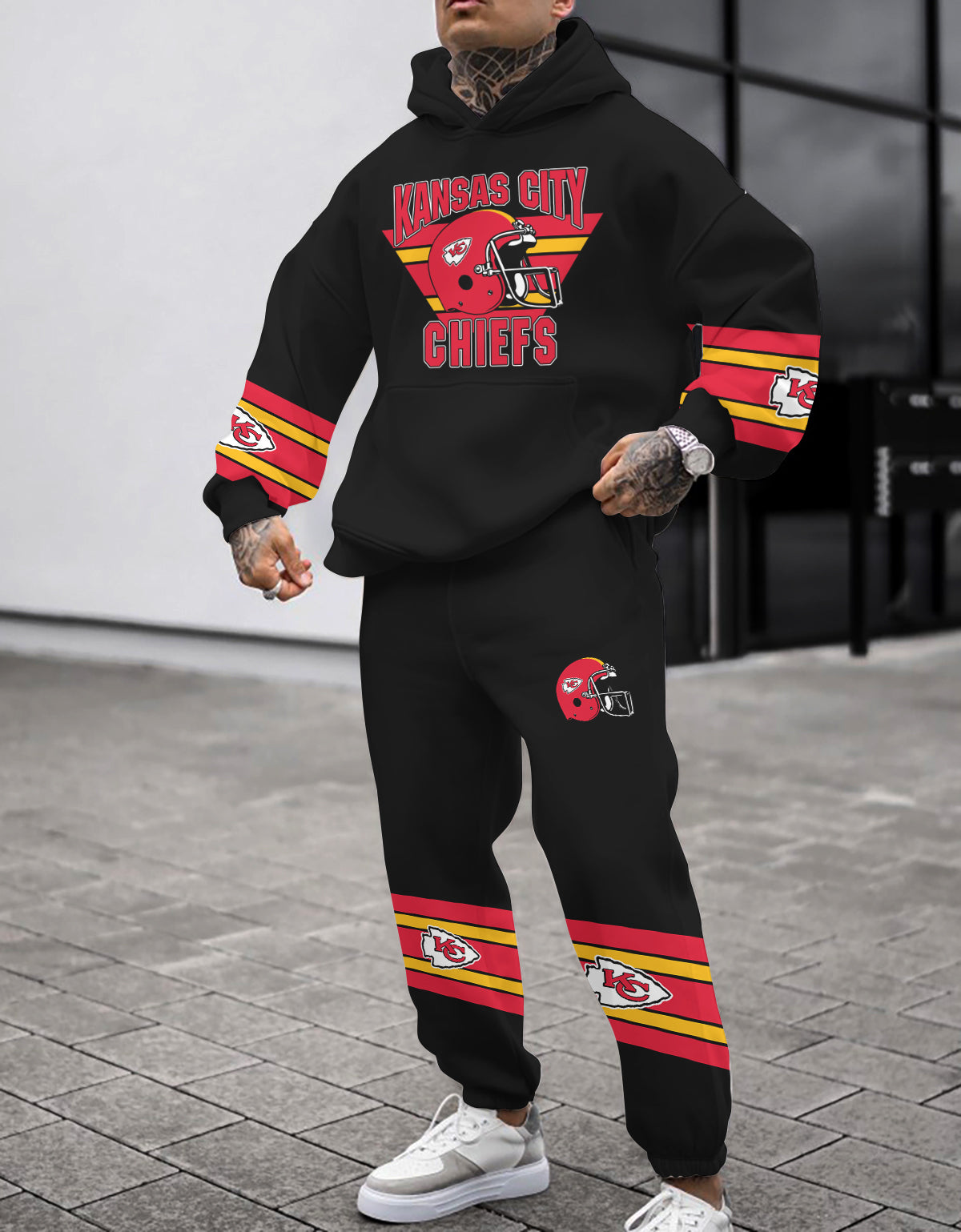 Kansas City Chiefs Combo Pullover Hoodie And Sweatpants AZBTPHSP000053