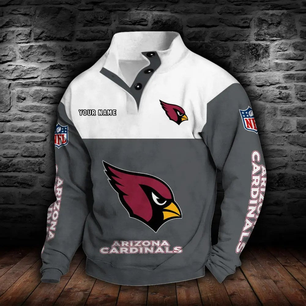 Arizona Cardinals New Personalized Colorful Stand Collar Sweatshirt  AZBTSCSW000001
