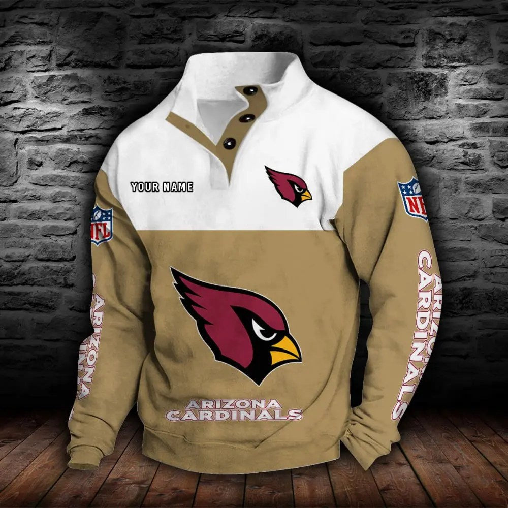 Arizona Cardinals New Personalized Colorful Stand Collar Sweatshirt  AZBTSCSW000001