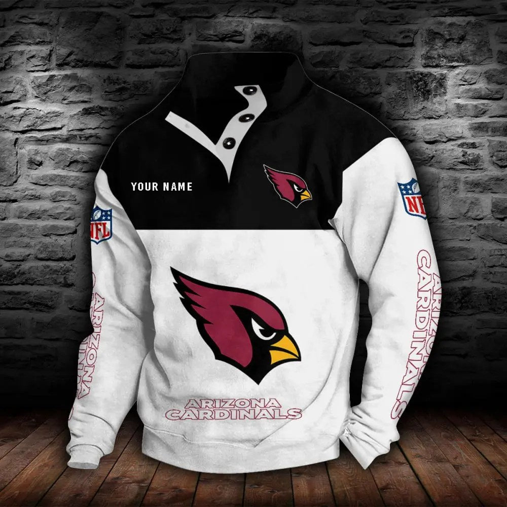 Arizona Cardinals New Personalized Colorful Stand Collar Sweatshirt  AZBTSCSW000001