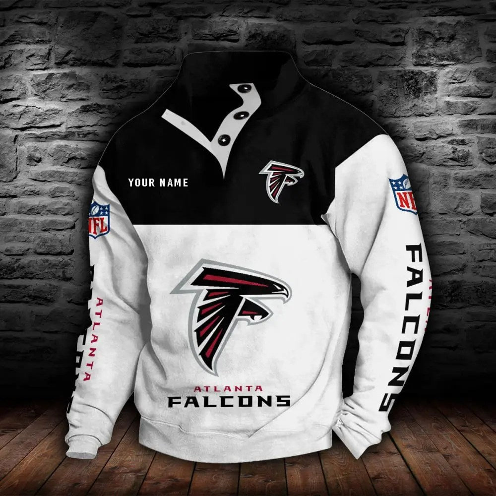 Atlanta Falcons New Personalized Colorful Stand Collar Sweatshirt  AZBTSCSW000002