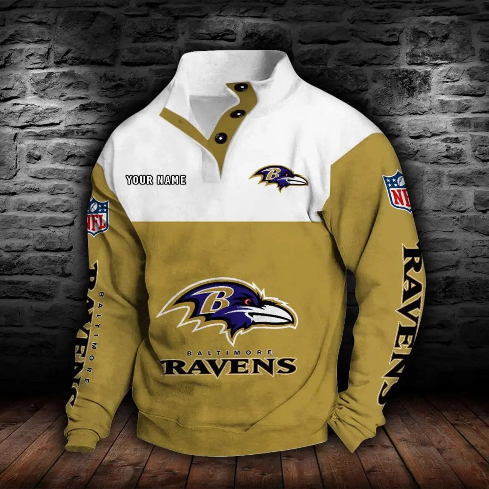 Baltimore Ravens New Personalized Colorful Stand Collar Sweatshirt  AZBTSCSW000003