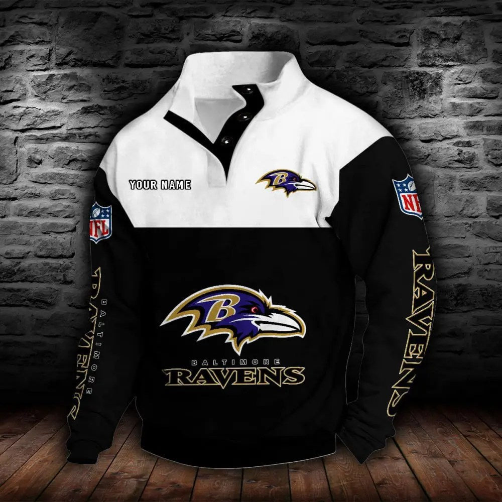 Baltimore Ravens New Personalized Colorful Stand Collar Sweatshirt  AZBTSCSW000003