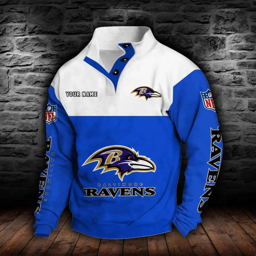 Baltimore Ravens New Personalized Colorful Stand Collar Sweatshirt  AZBTSCSW000003