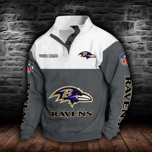 Baltimore Ravens New Personalized Colorful Stand Collar Sweatshirt  AZBTSCSW000003