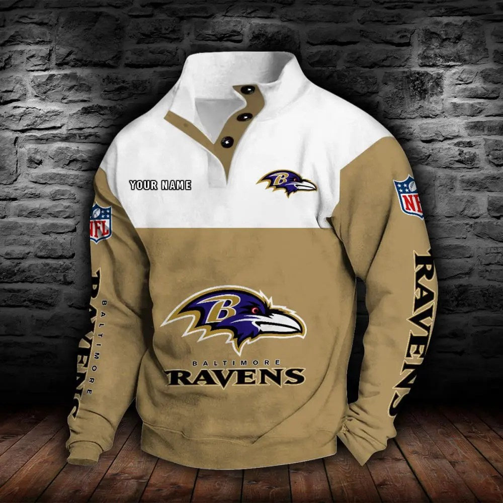 Baltimore Ravens New Personalized Colorful Stand Collar Sweatshirt  AZBTSCSW000003