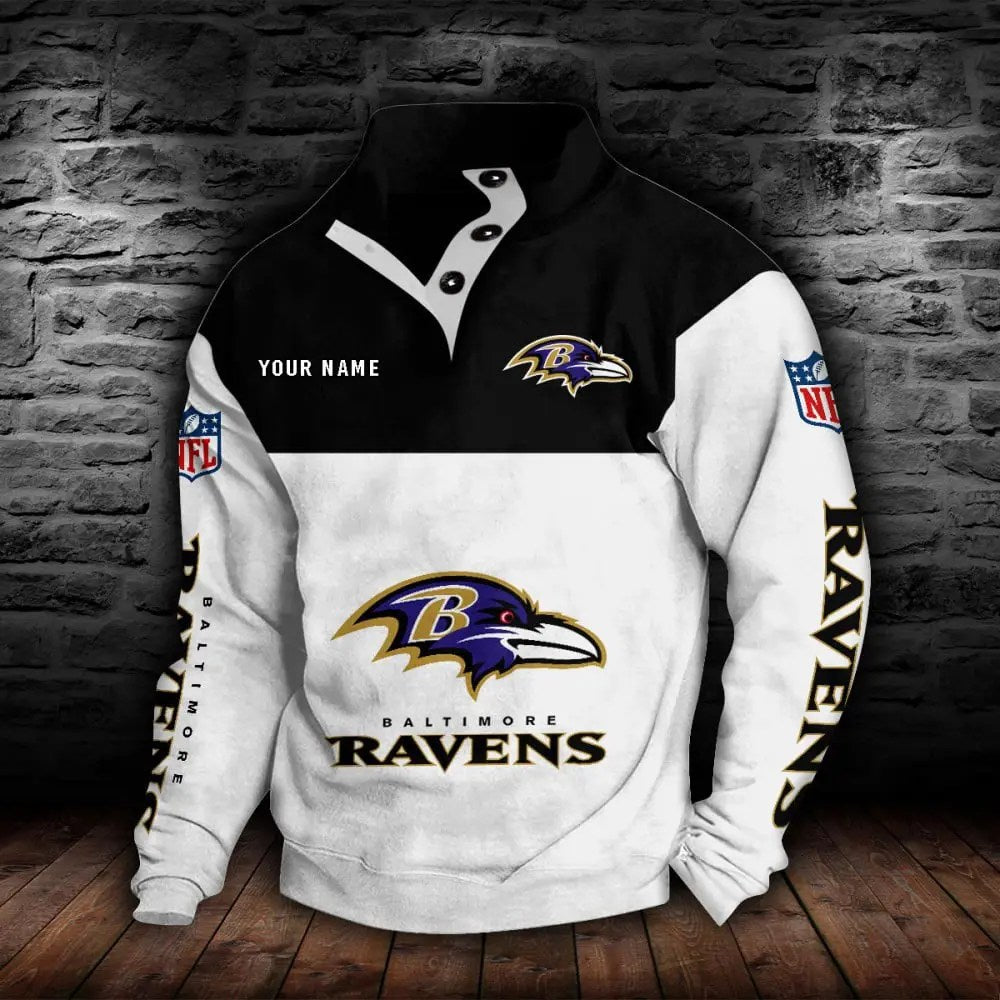 Baltimore Ravens New Personalized Colorful Stand Collar Sweatshirt  AZBTSCSW000003