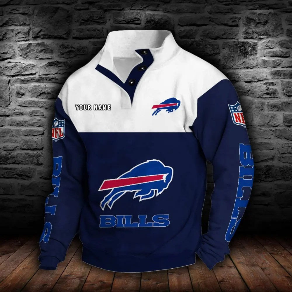 Buffalo Bills New Personalized Colorful Stand Collar Sweatshirt  AZBTSCSW000004