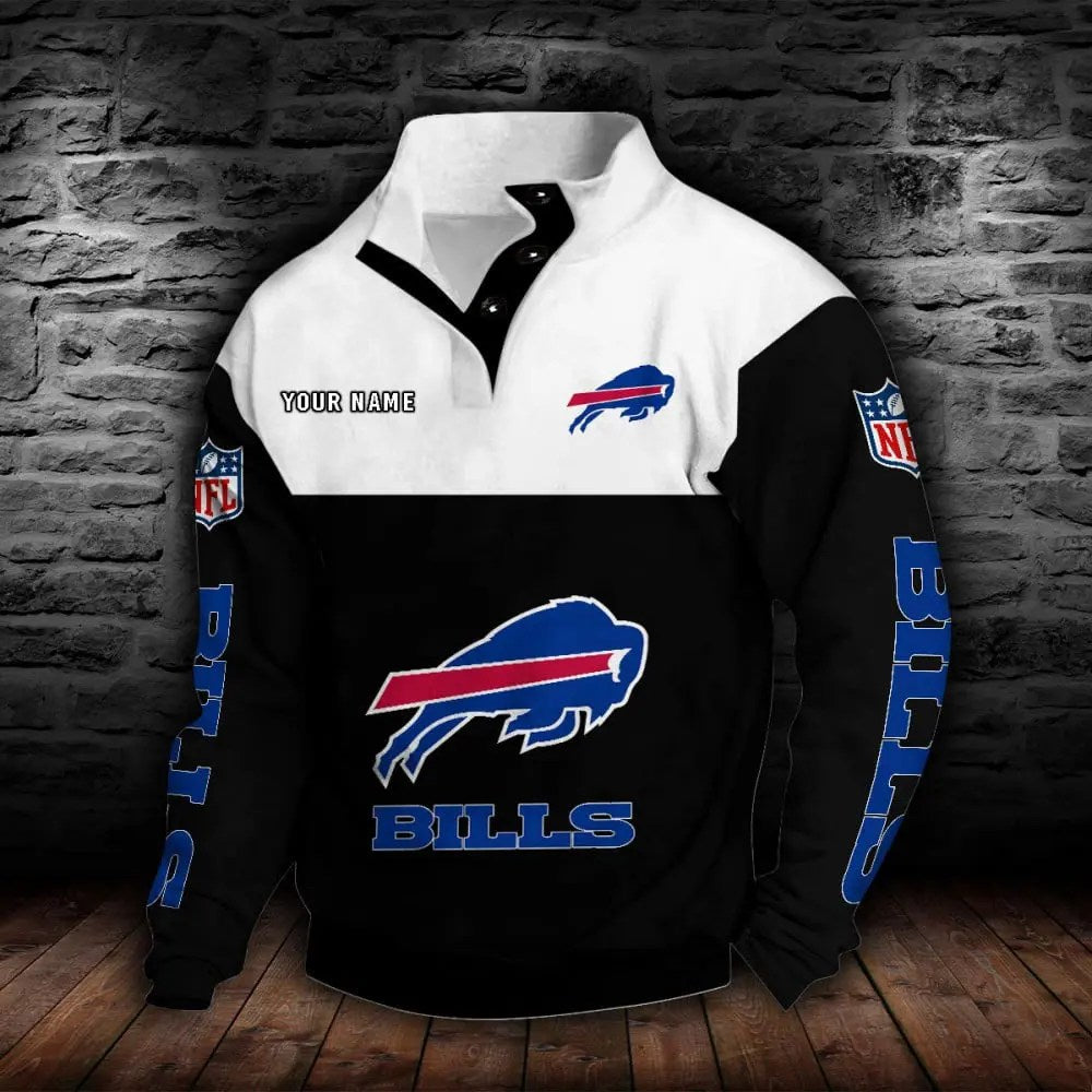 Buffalo Bills New Personalized Colorful Stand Collar Sweatshirt  AZBTSCSW000004