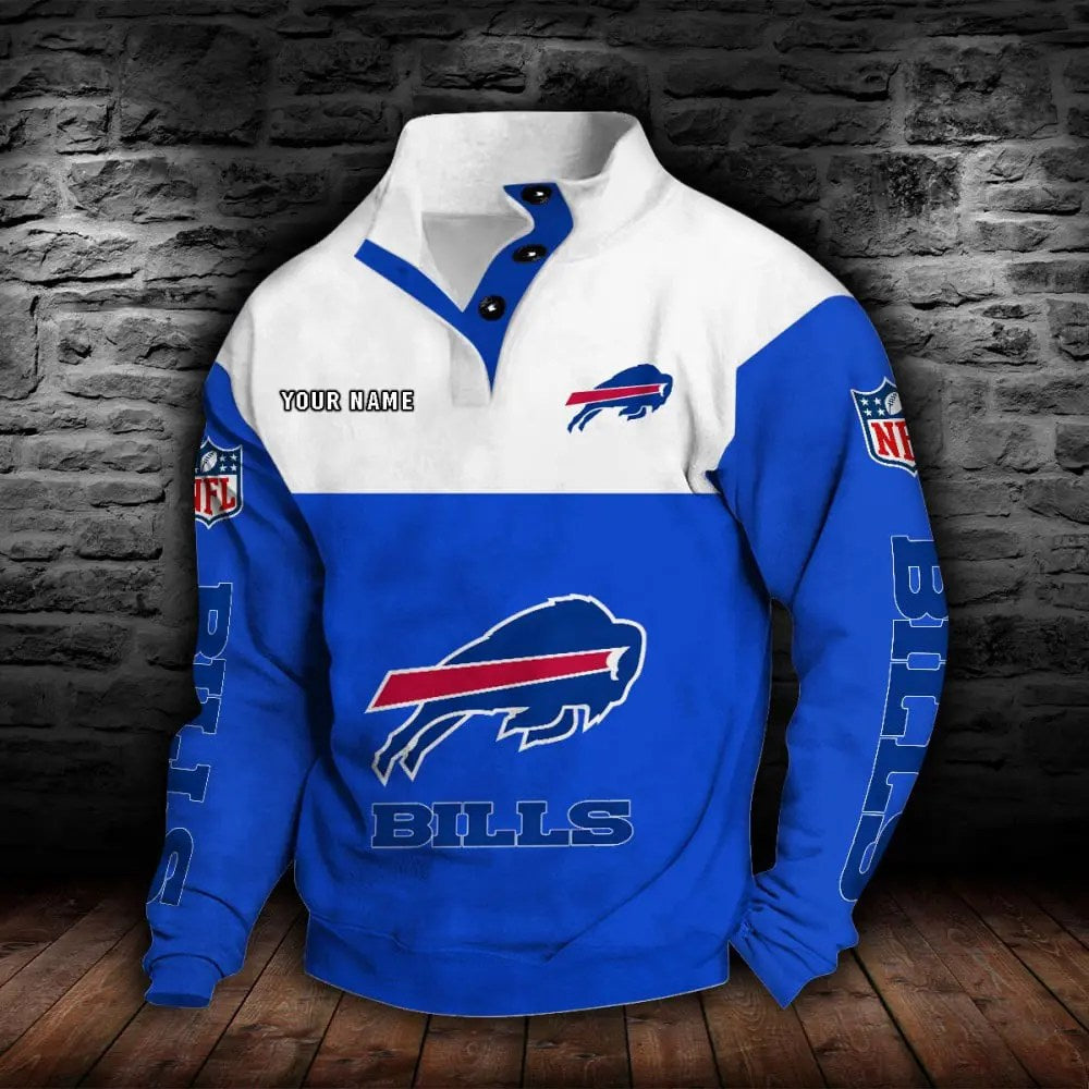 Buffalo Bills New Personalized Colorful Stand Collar Sweatshirt  AZBTSCSW000004