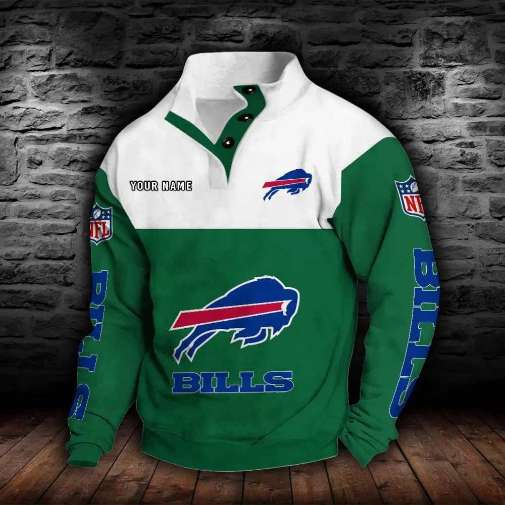 Buffalo Bills New Personalized Colorful Stand Collar Sweatshirt  AZBTSCSW000004