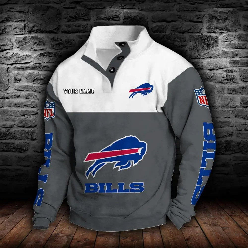 Buffalo Bills New Personalized Colorful Stand Collar Sweatshirt  AZBTSCSW000004