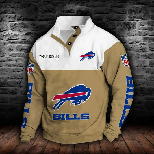 Buffalo Bills New Personalized Colorful Stand Collar Sweatshirt  AZBTSCSW000004
