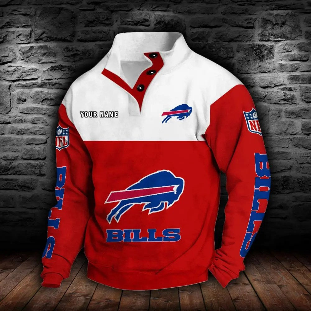 Buffalo Bills New Personalized Colorful Stand Collar Sweatshirt  AZBTSCSW000004